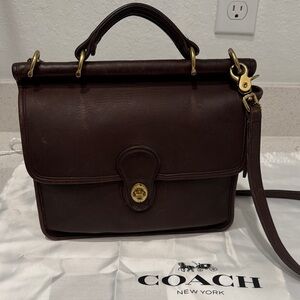 Coach Dark Brown vintage Willis bag